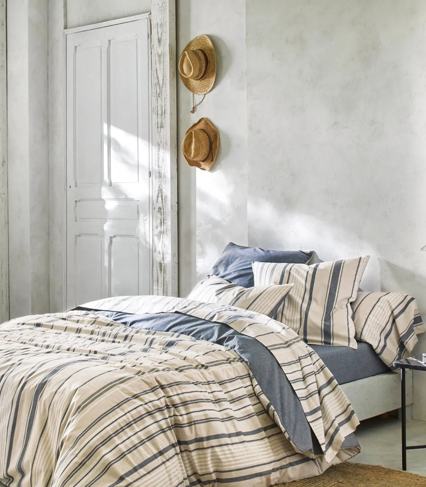 New HORIZON Indigo - Laken Gerecycled draad Lakens