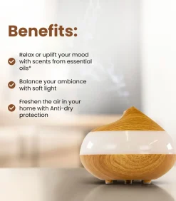 Sale Houten Aromadiffuser Transparant Paneel [USB] Kaarsen & Kaarshouders