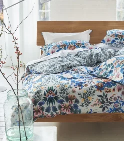 Hot Ikebana Damask - Kussensloop in katoen perkal met print Kussenslopen