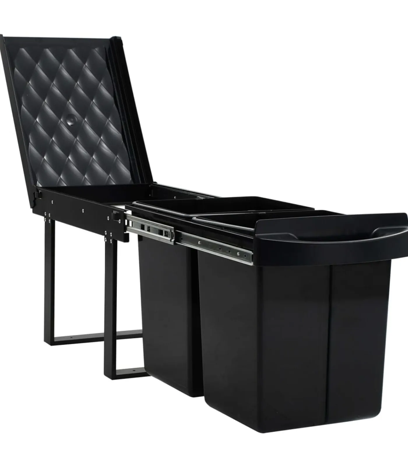 Outlet Inbouwprullenbak uittrekbaar soft-close 48 L Manden En Bakken