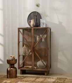 Online Indre Vaas - Aluminium - Bruin - 36x18x16 Vazen