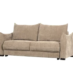 Best Jonne 3-Zits Slaapbank - Chennile - Naturel - 92x233x105 Zetels