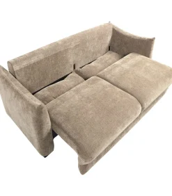 Best Jonne 3-Zits Slaapbank - Chennile - Naturel - 92x233x105 Zetels