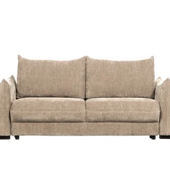 Best Jonne 3-Zits Slaapbank - Chennile - Naturel - 92x233x105 Zetels