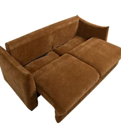 Hot Jonne 3-Zits Slaapbank - Chennile - Bruin - 92x233x105 Zetels