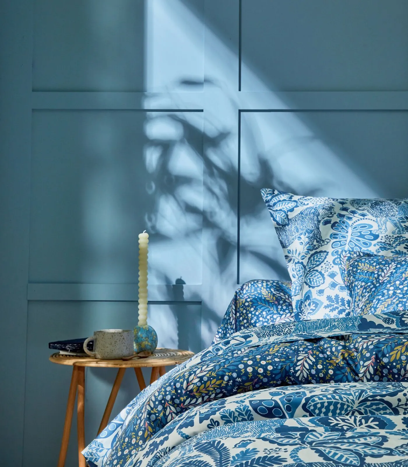 Sale JUNGLE Indigo - Laken 100% coton Lakens