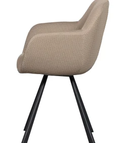Online Juno Eetkamerstoelen - Mesh - Naturel - Set van 6 Stoelen