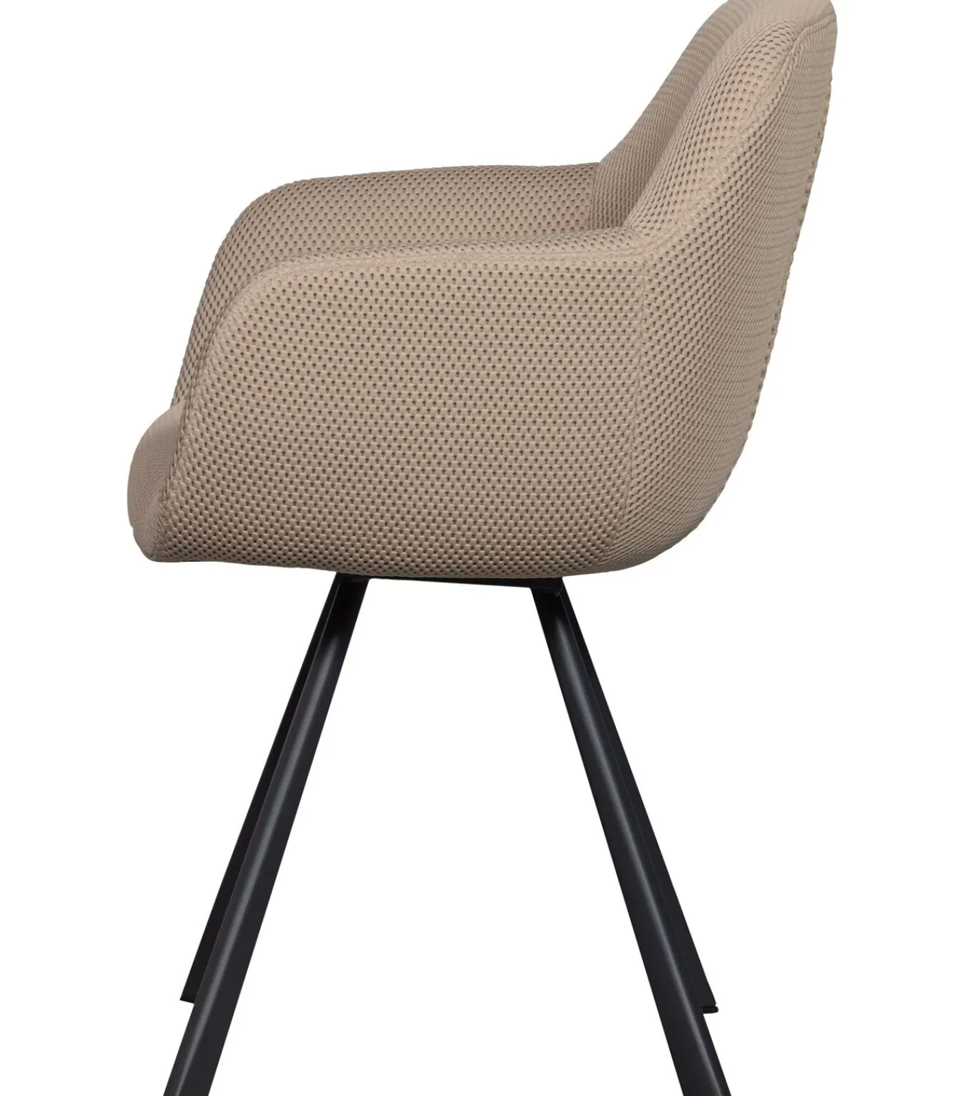 Online Juno Eetkamerstoelen - Mesh - Naturel - Set van 6 Stoelen