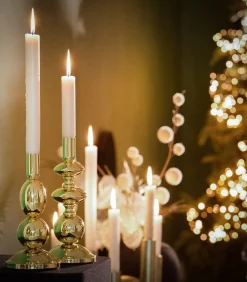 Discount Kandelaar Dazzle Large - Goud - Ø10cm Kaarsen & Kaarshouders