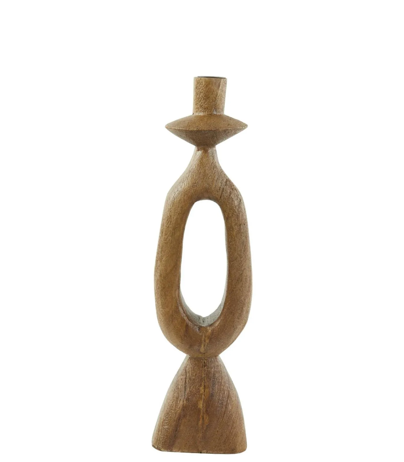 New Kandelaar Django - Bruin - 13x13x43cm Kaarsen & Kaarshouders