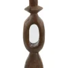Kandelaar Django - Donkerbruin - 14x14x50cm Kaarsen & Kaarshouders