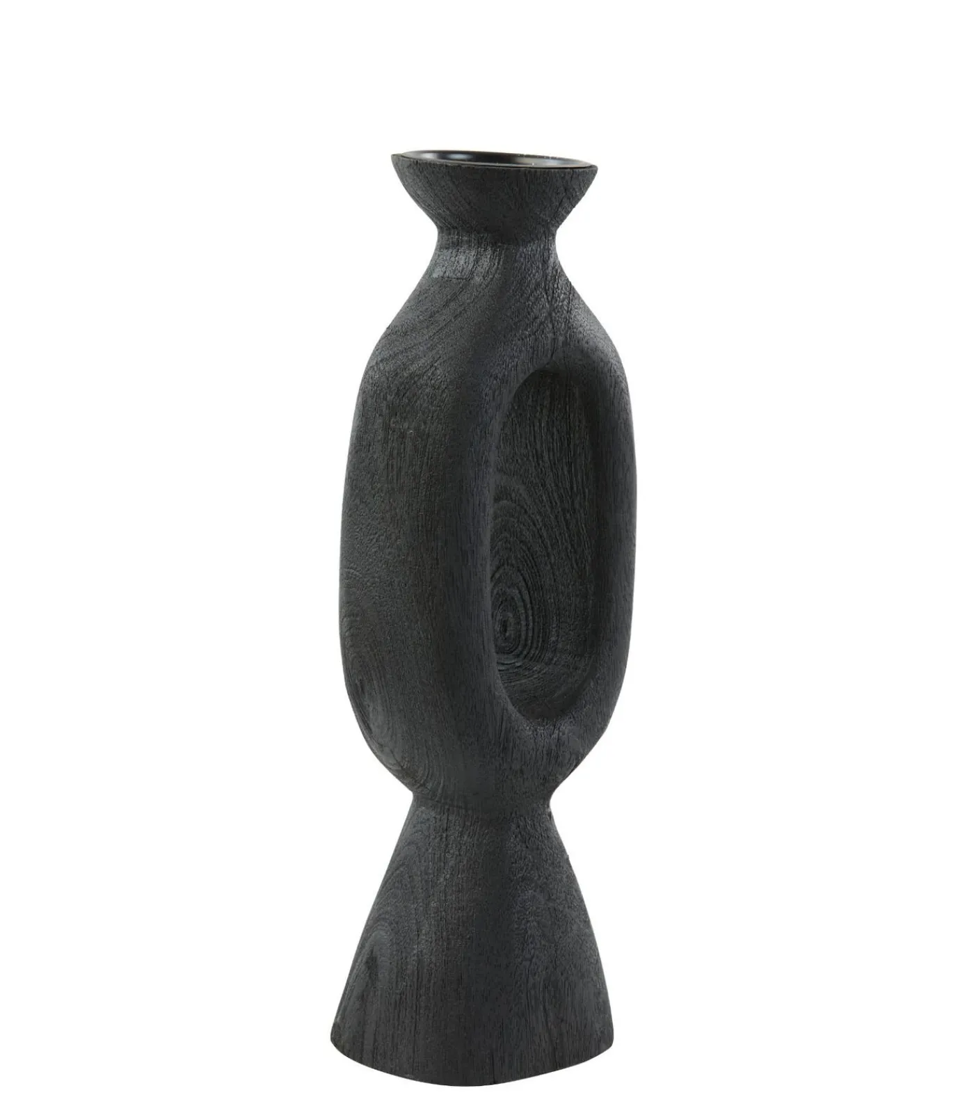 Clearance Kandelaar Django - Zwart - 14x12x45cm Kaarsen & Kaarshouders