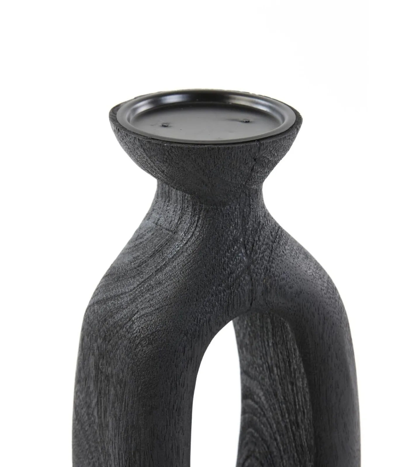 Clearance Kandelaar Django - Zwart - 14x12x45cm Kaarsen & Kaarshouders