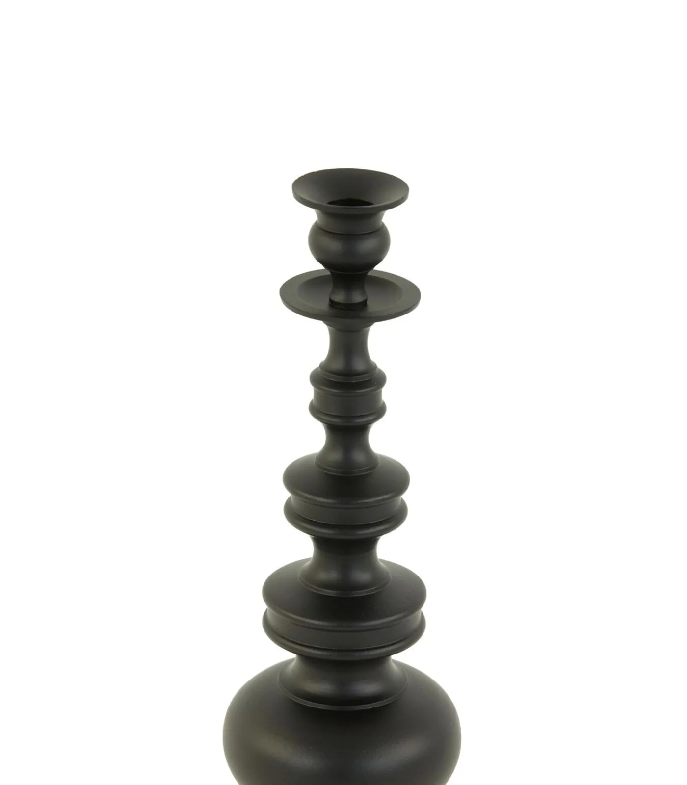 Sale Kandelaar Lizet - Mat zwart - Ø13cm Kaarsen & Kaarshouders