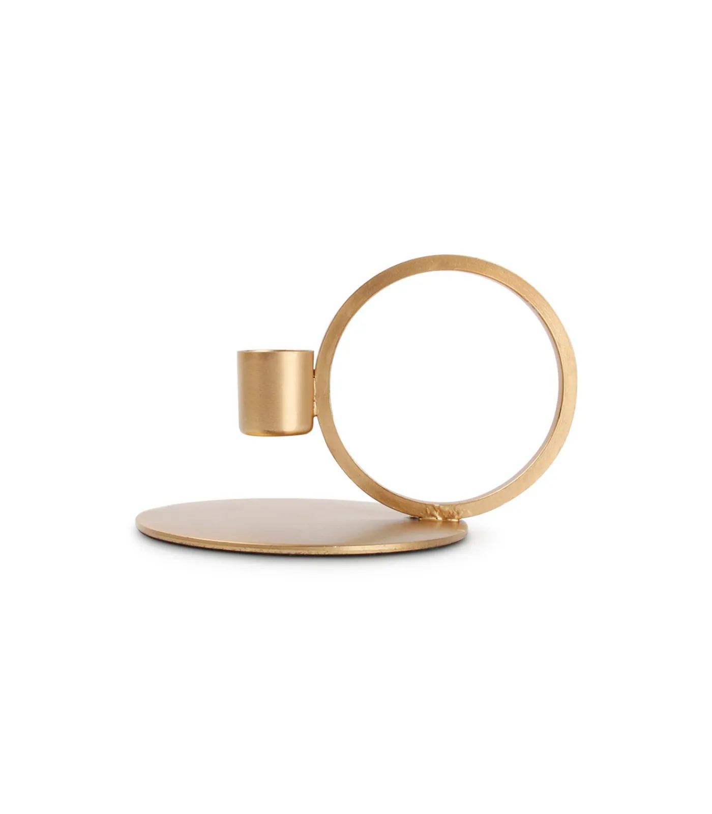 Online Kandelaar 10xH9cm metaal goud Pillar Kaarsen & Kaarshouders