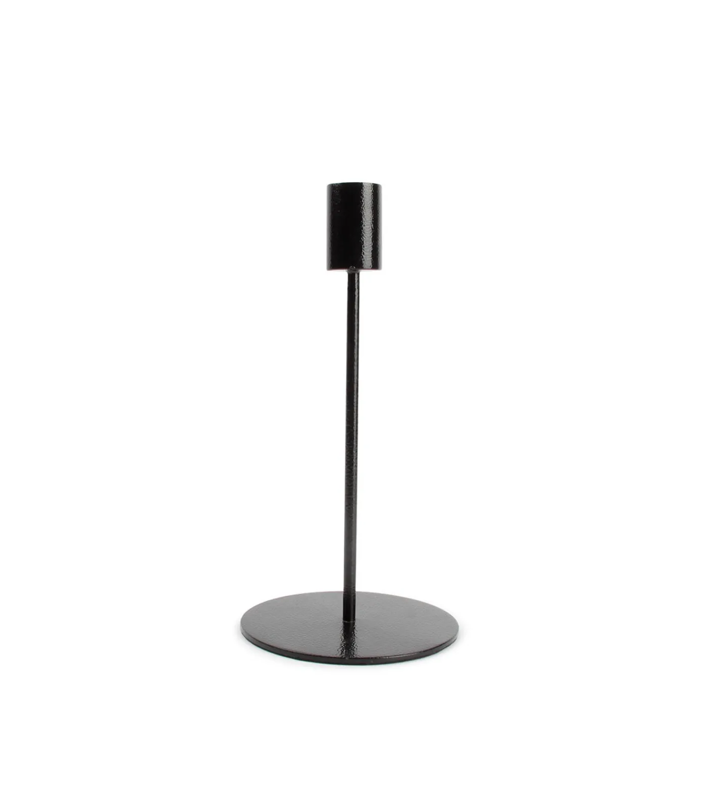 New Kandelaar 10xH20cm metaal zwart Pillar Kaarsen & Kaarshouders