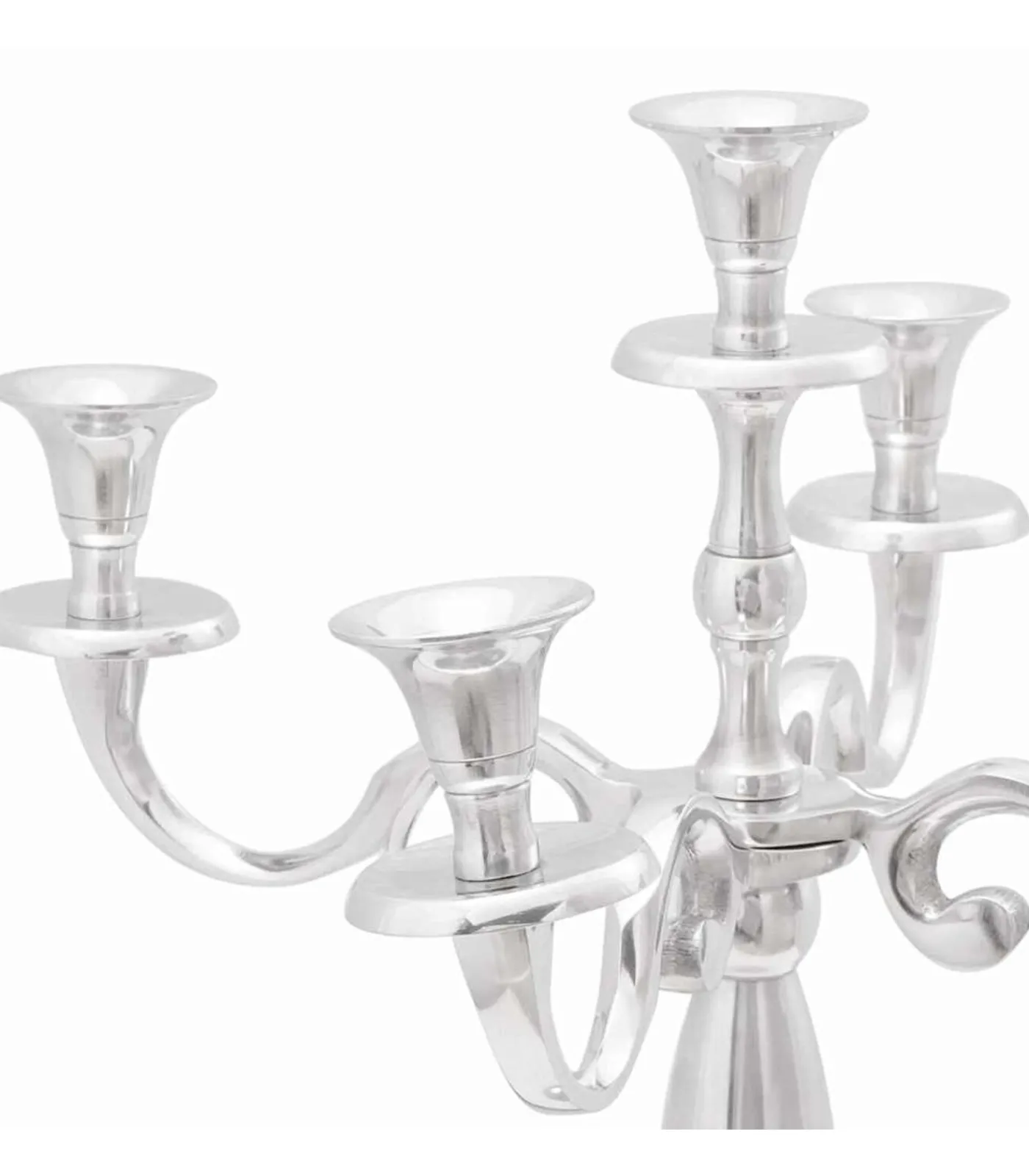 New Kandelaar Zilver 39 x 39 x 60 cm Aluminium Kaarsen & Kaarshouders