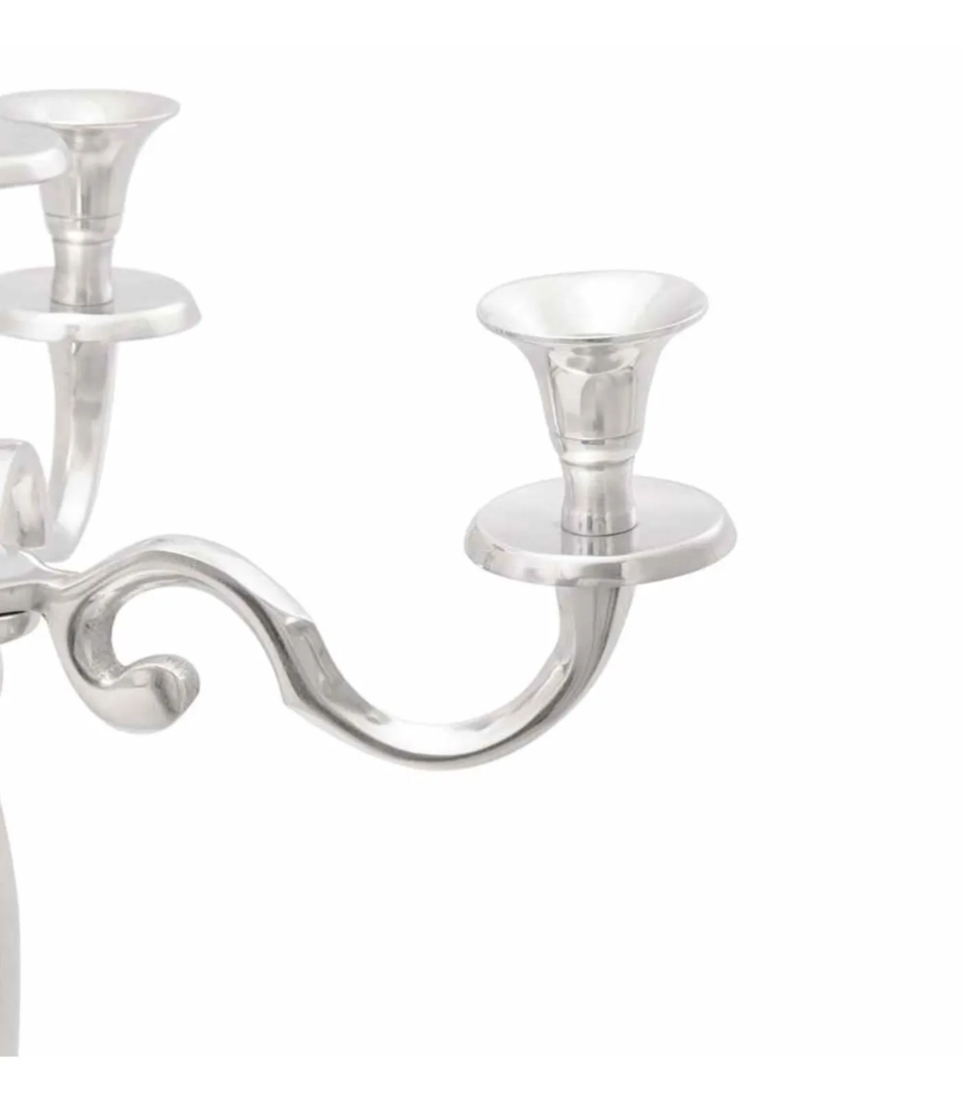 New Kandelaar Zilver 39 x 39 x 60 cm Aluminium Kaarsen & Kaarshouders