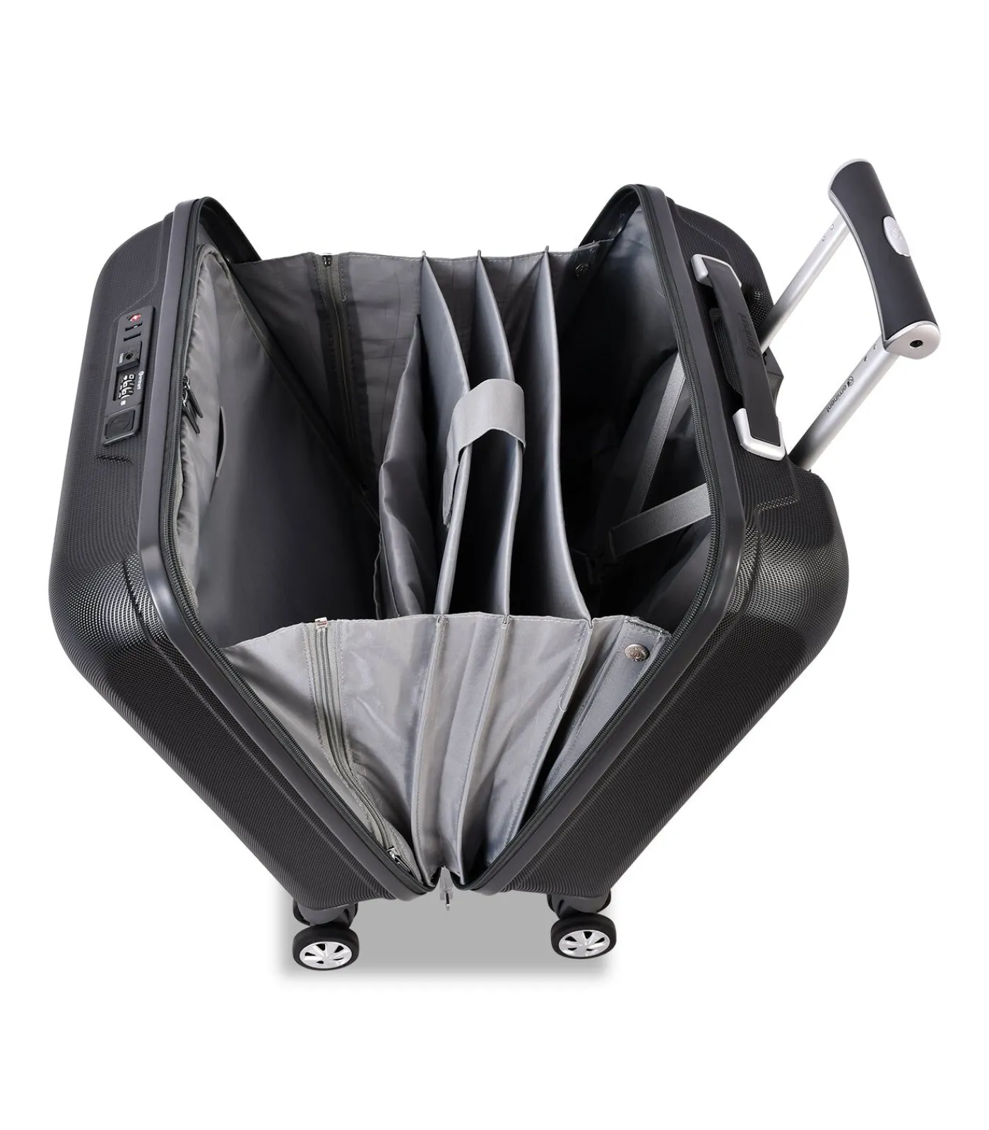 Kapstadt Pilot Koffer 4 Wielen Zwarte Trolleys