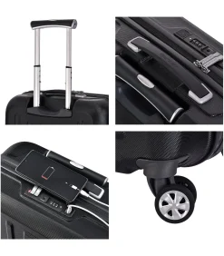 Kapstadt Pilot Koffer 4 Wielen Zwarte Trolleys