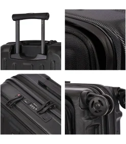 Hot Kapstadt Premium Edition Handbagage Koffer 4 Wielen Zwart Trolleys