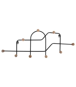 Clearance Kapstok Mace - Mat Zwart - 71x4x27cm Organiseren