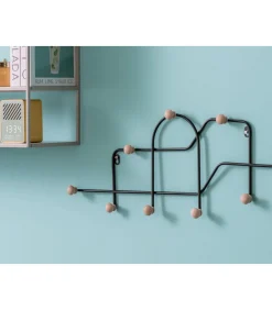 Clearance Kapstok Mace - Mat Zwart - 71x4x27cm Organiseren