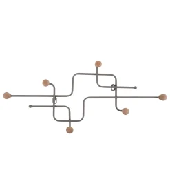 Clearance Kapstok Metro - Lichtgrijs - 60.5x4x26.5cm Organiseren