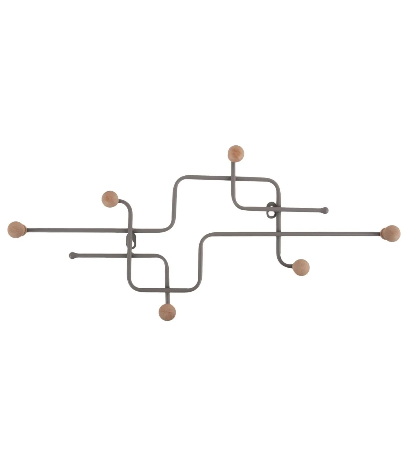Clearance Kapstok Metro - Lichtgrijs - 60.5x4x26.5cm Organiseren