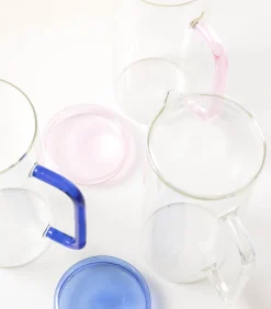 Clearance Karaf 120cl met deksel roze Cruse Glazen & Karaffen