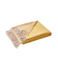 Clearance KATMANDOU curry - Plaid Merino Bedspreien