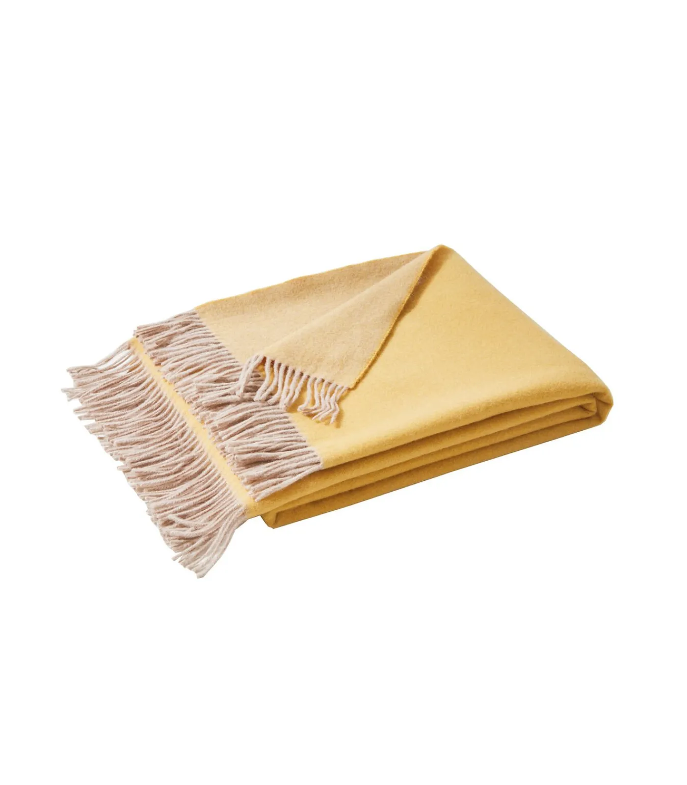 Clearance KATMANDOU curry - Plaid Merino Bedspreien