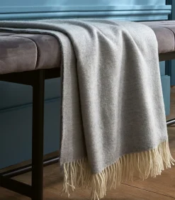 Hot KATMANDOU perle - Plaid Merino Bedspreien