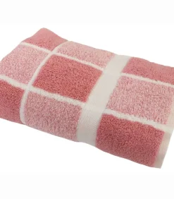 Best Katoenen geruit badstof douchelaken 70x140 cm Handdoeken