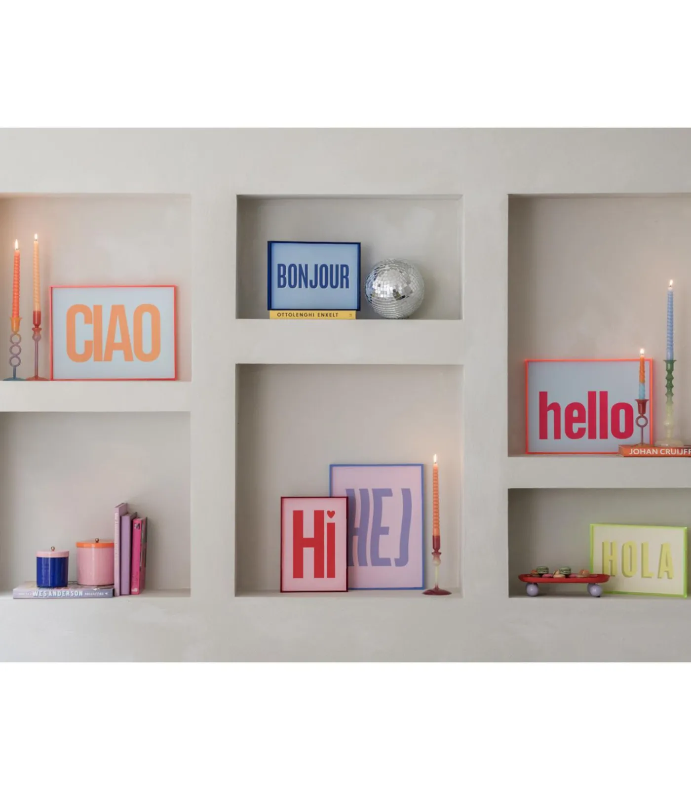 Hot Keukenaccessoire Double Funky Retro - Roze - 14x14x14cm Decoratie