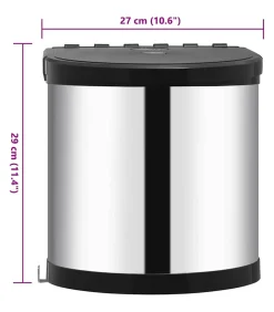 Online Keukenvuilnisbak inbouw 8 L roestvrij staal Manden En Bakken