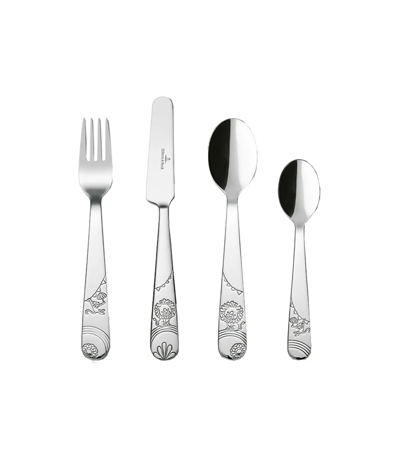 Outlet Kinderbestek 4-dlg Roar like a Lion Bestek