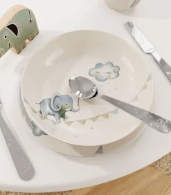 Clearance Kinderbestek 4-dlg Walk like an Elephant Bestek