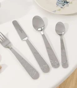 Clearance Kinderbestek 4-dlg Walk like an Elephant Bestek