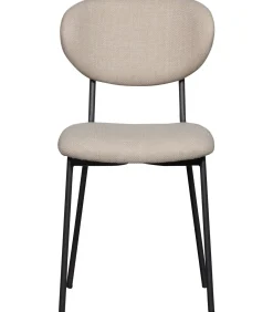 Outlet Kjeld Eetkamerstoelen - Polyester - Naturel - Set van 6 Stoelen