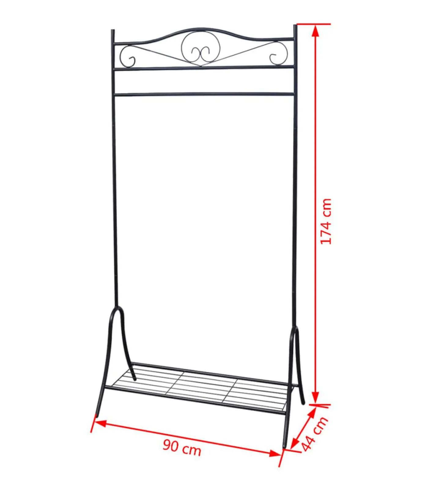 Discount Kledingrek staal zwart Organiseren
