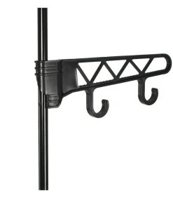 Kledingrek 55x28,5x175 cm staal en ongeweven stof zwart Organiseren