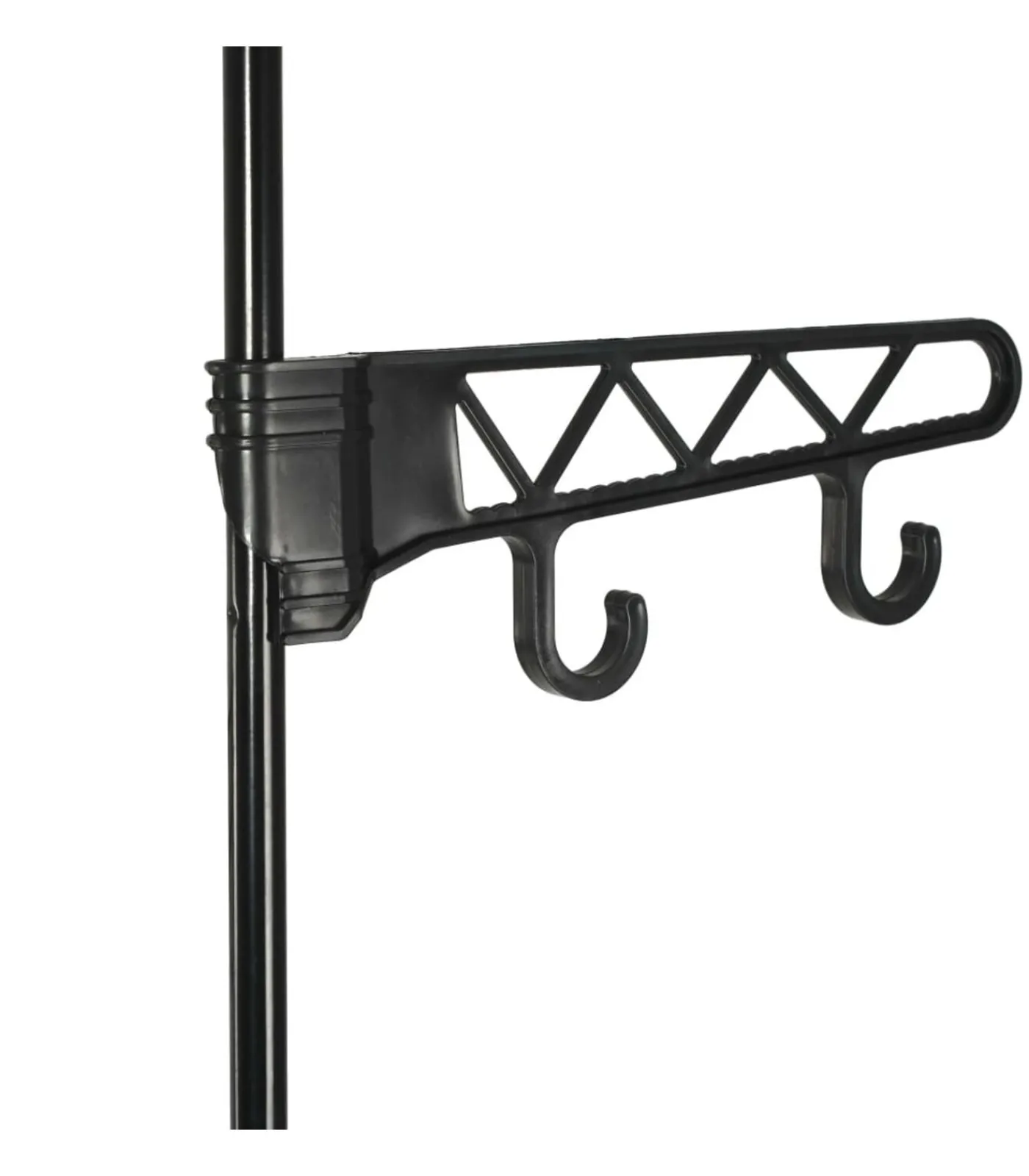 Kledingrek 55x28,5x175 cm staal en ongeweven stof zwart Organiseren