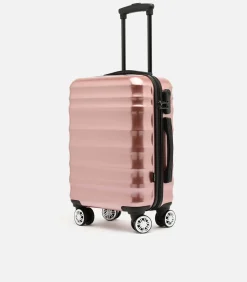 Clearance Kleine koffer Man London Roze Trolleys