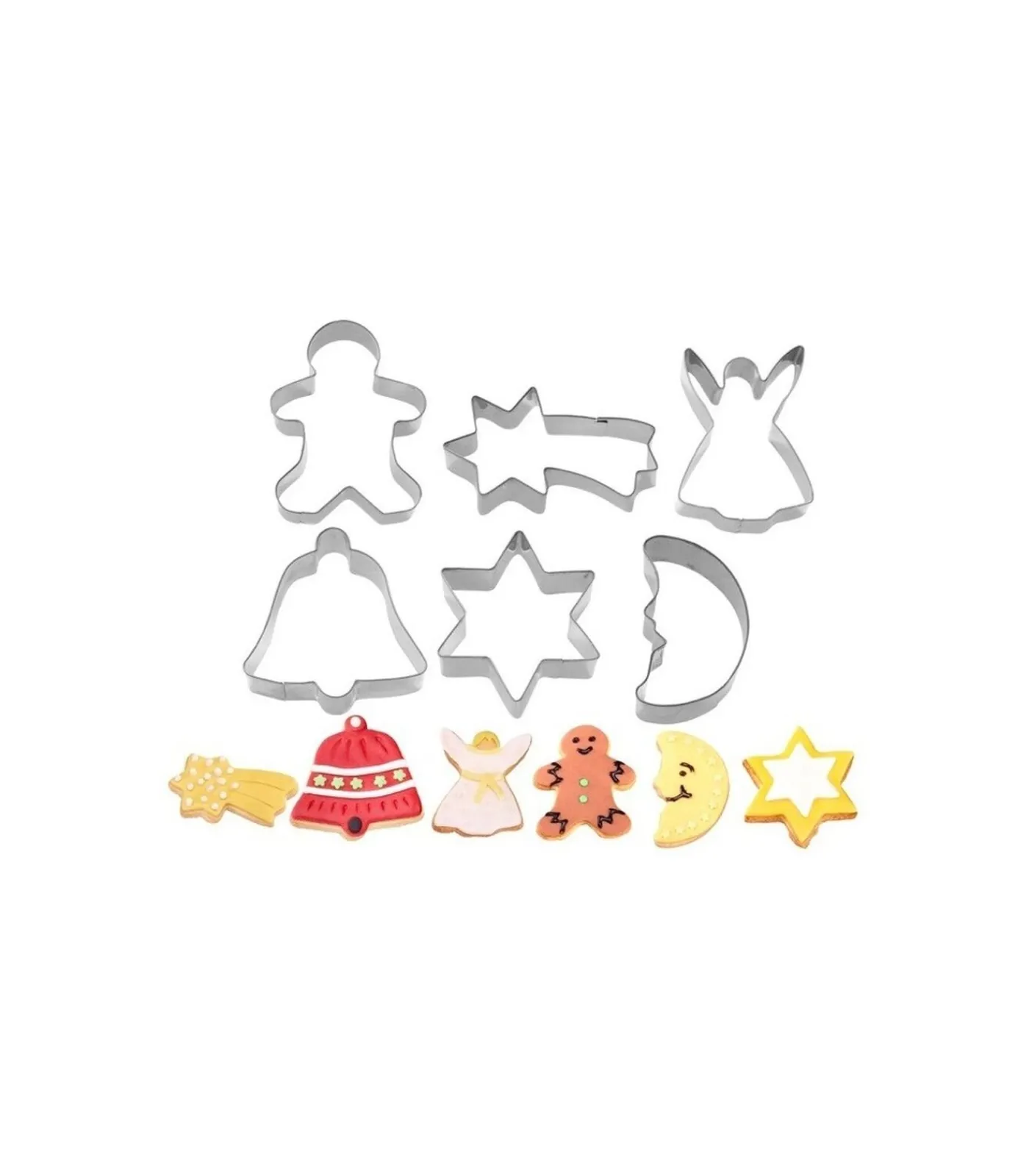 Outlet Koekvormpjes RVS - 6 Stuks Bakken