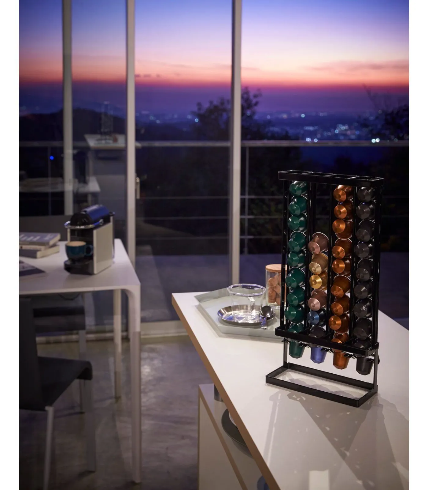 Outlet Koffie Capsulehouder - Tower - Zwart Koffie & Thee Maken