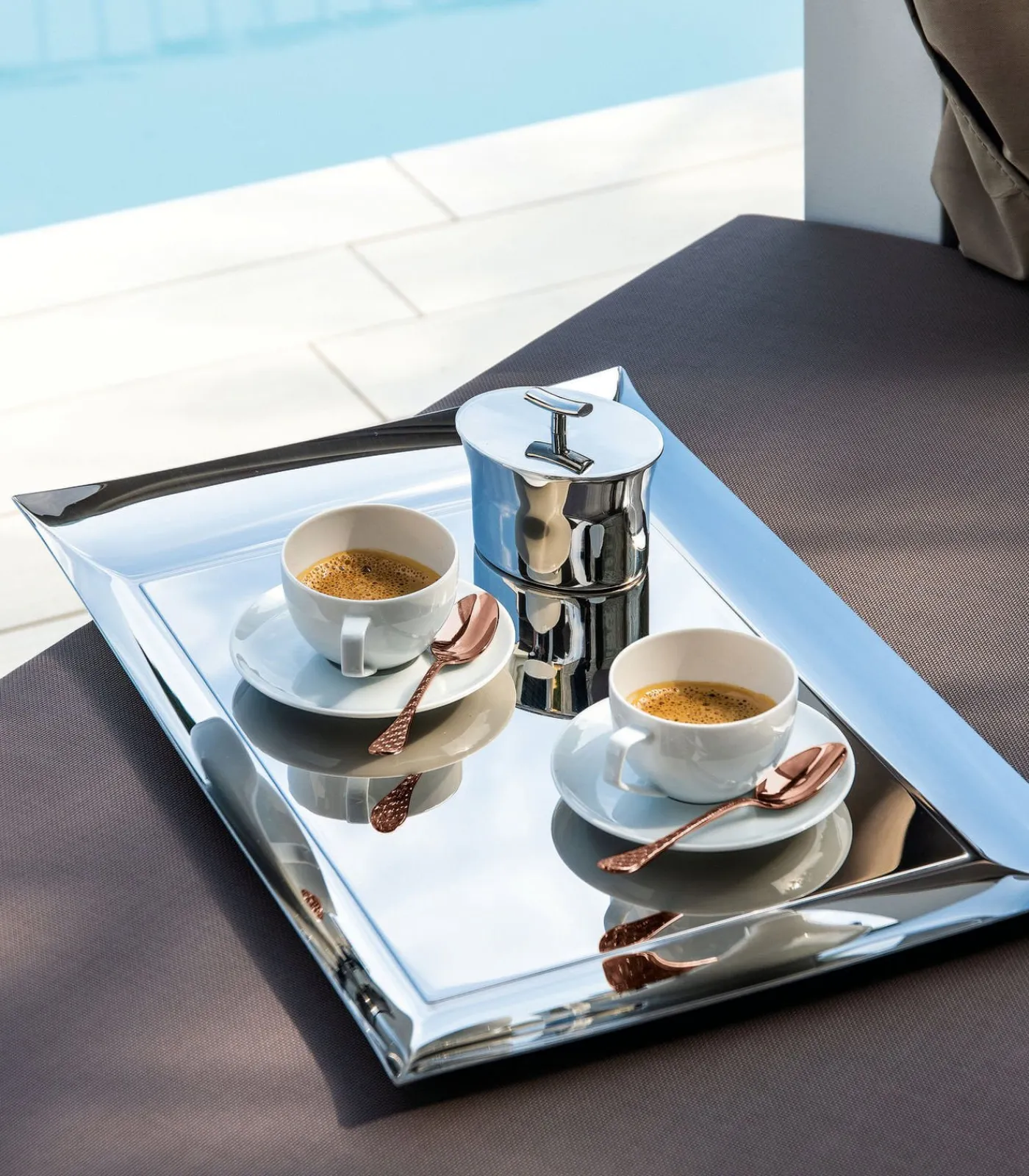 Outlet Koffielepel Taormina Koper 6 Stuks Bestek