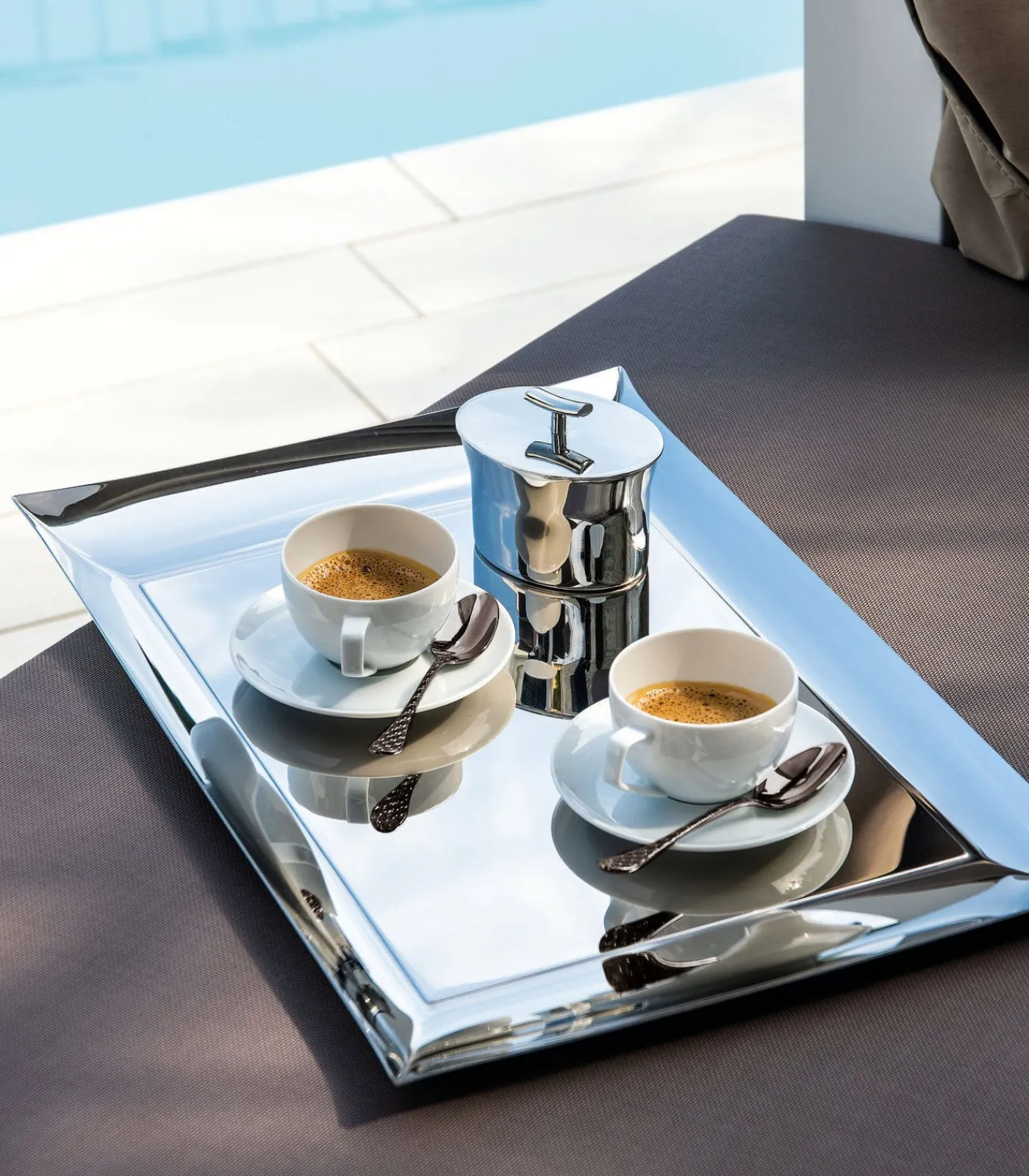 Hot Koffielepel Taormina Zwart 6 Stuks Bestek