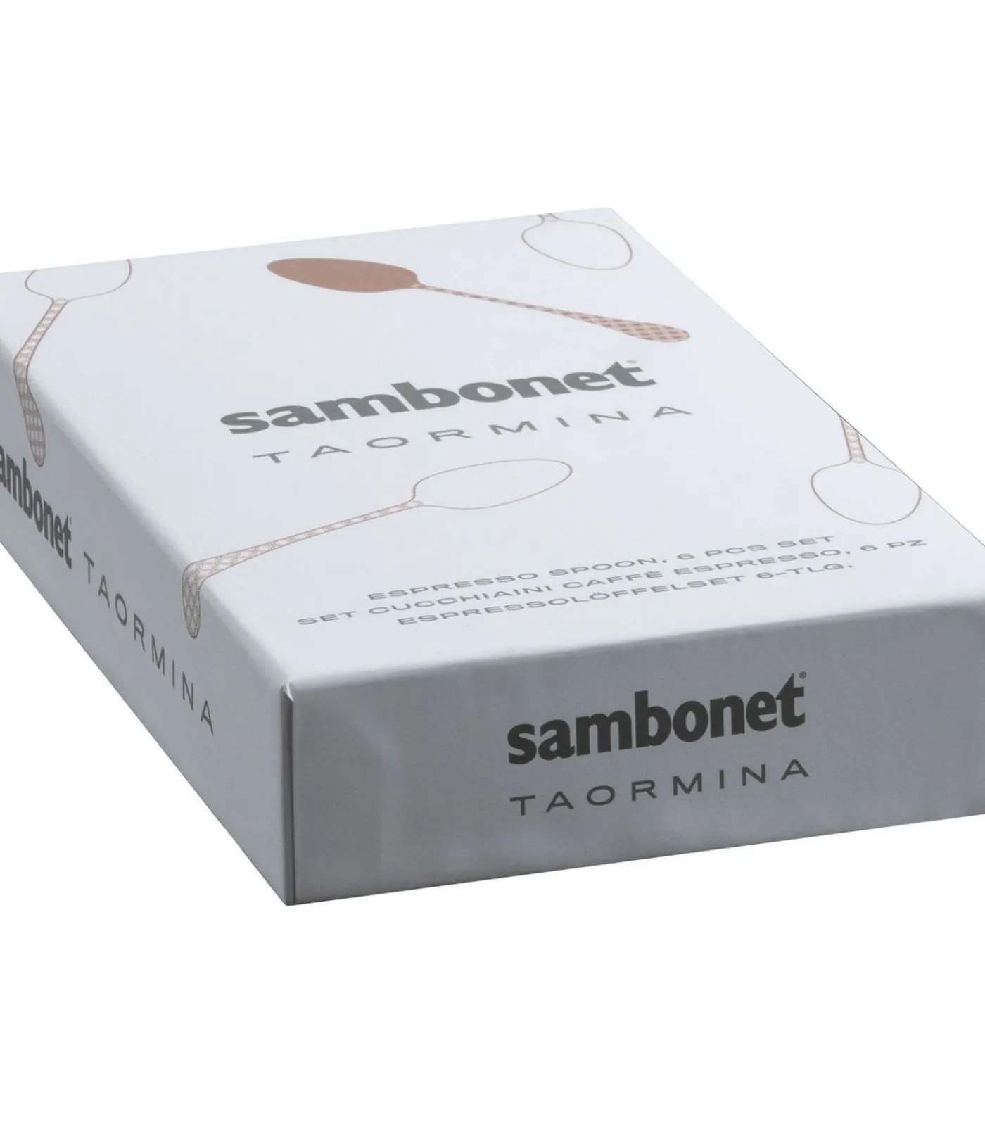 Hot Koffielepel Taormina Zwart 6 Stuks Bestek