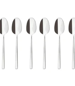 Discount Koffielepels Rock Zilver 6 Stuks Bestek